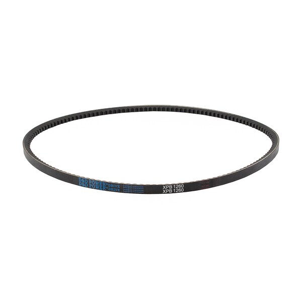 D&D XPB1260 Cogged, Metric V-Belt, 1260mm Outside Length, 16 mm Top Width, 13 mm Thickness, 1 Ribs XPB1260 - main